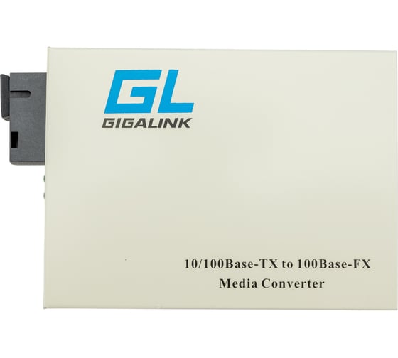 Конвертер UTP GIGALINK 100Мбит/c, WDM, LFP, SM, SC GL-MC-UTPF-SC1F-18SM-1310
