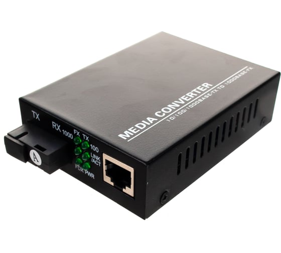 Конвертер UTP GIGALINK 10/100/1000Мбит/c, WDM, без LFP, SM, SC GL-MC-UTPG-SC1G-08SM-1310-N