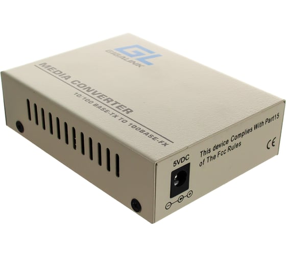Конвертер UTP GIGALINK 100Мбит/c, WDM, без LFP, SM, SC GL-MC-UTPF-SC1F-18SM-1310-N
