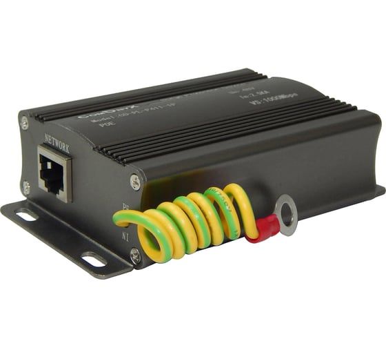 Грозозащита витой пары ComOnyx rj45 с poe, co-pl-p411-1p, 100-053