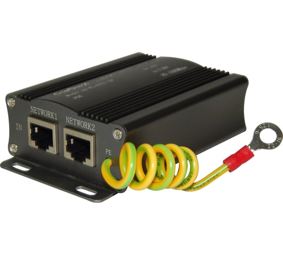 Грозозащита витой пары ComOnyx rj45 с poe, на два порта, co-pl-p411-2p, 100-054