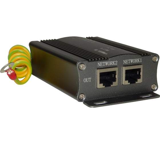 Грозозащита витой пары ComOnyx rj45 с poe, на два порта, co-pl-p411-2p, 100-054