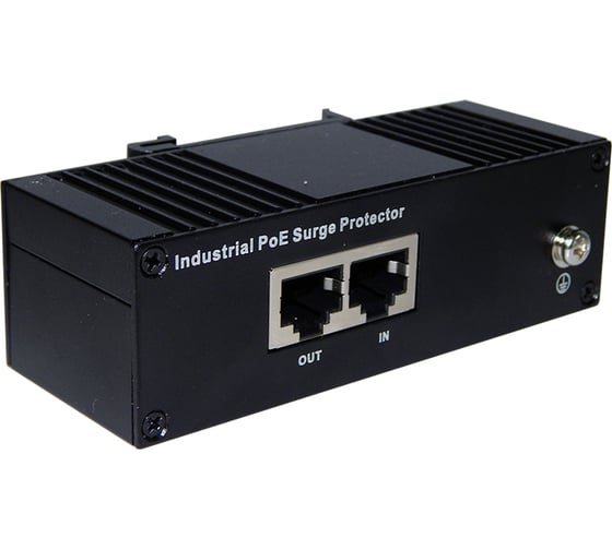Грозозащита витой пары ComOnyx rj45 с poe, промышленная, с креплением на din рейку, co-pli-p409, 100-072 1