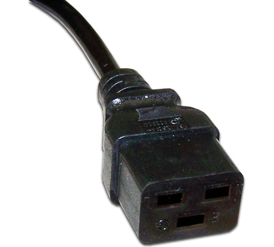 Шнур питания LANMASTER C19-C20, 3х1.5, 220В, 16А, 3 метра LAN-PP19/20-16A-3.0