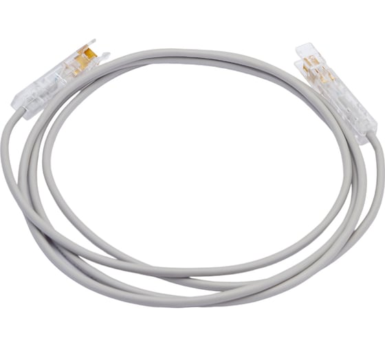 Патч-корд LANMASTER 110 тип-110 тип, 1 пара, 1.5 м, серый, LAN-P1-P1-1.5m