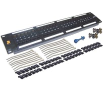 Патч-панель LANMASTER 19", 48 портов RJ-45, категория 5e, UTP, 2U, LAN-PPL48U5E