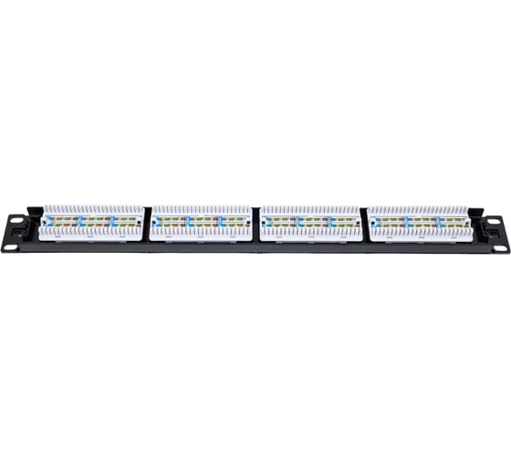 Патч-панель LANMASTER 19", 24 порта RJ-45, категория 6, UTP, 1U, LAN-PPL24U6