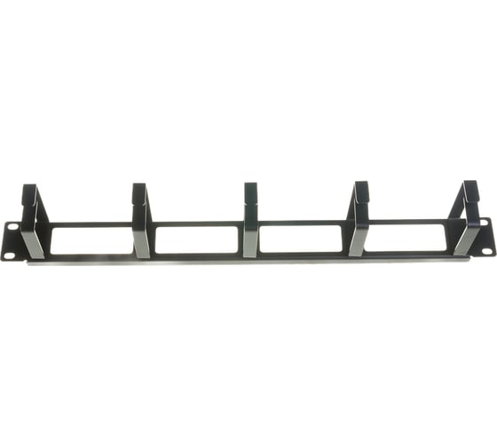 Органайзер NIKOMAX 19", 1U, кольца 60мм 2шт. NMC-OK600H-1U-BK-2