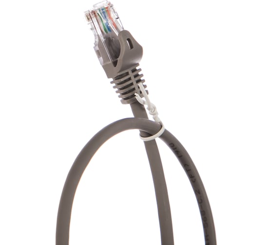 Шнур NIKOMAX U/UTP 4 пары, Кат.5e, 2хRJ45/8P8C, T568B, 7x0,175мм, LSZH, серый, 0,5м NMC-PC4UD55B-ES-005-C-GY