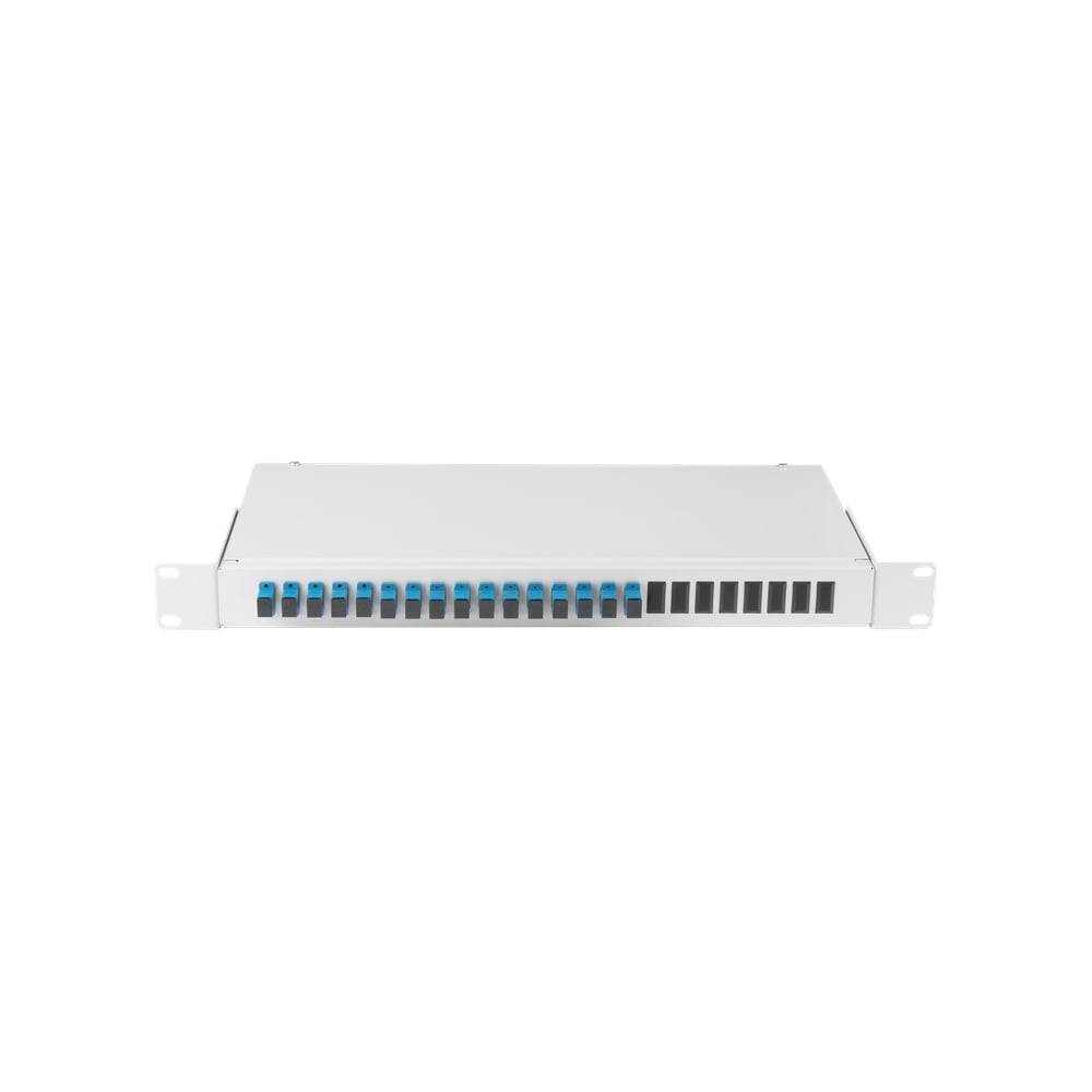 Оптический кросс NIKOMAX 19", 1U, укомплектованный на 16 портов SC/UPC ...