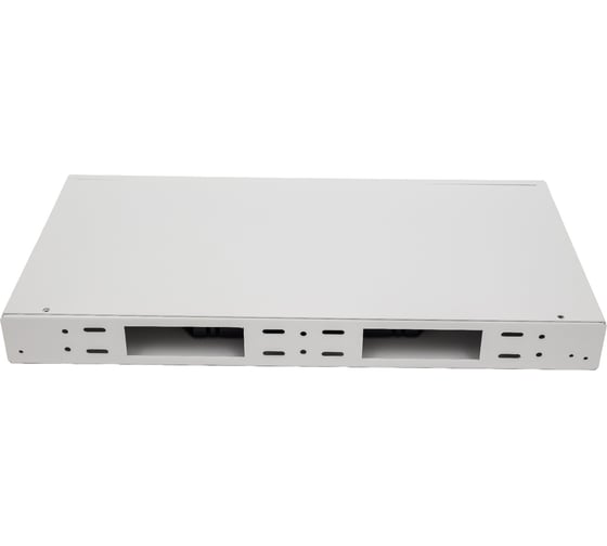 Оптический кросс NIKOMAX 19", 1U, укомплектованный на 8 портов SC/UPC, SM 9/125 OS2, серый, полный NMF-RP08SCUS2-WS-ES-1U-GY