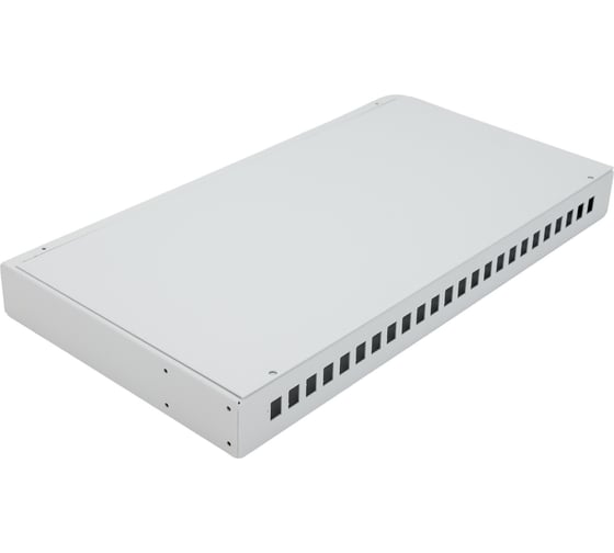 Оптический кросс NIKOMAX 19", 1U, укомплектованный на 16 портов LC/UPC, SM 9/125 OS2, серый, полный NMF-RP16LCUS2-WS-ES-1U-GY