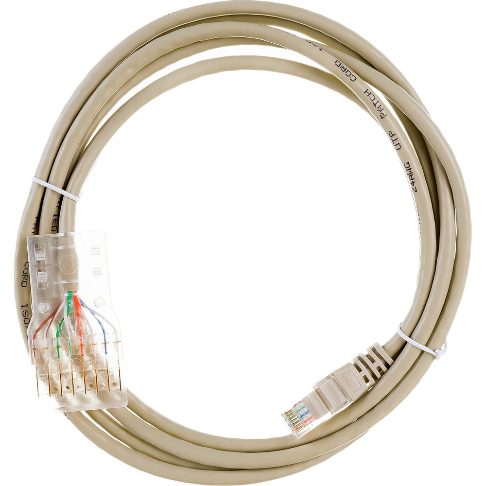 Патч-корд LANMASTER 110 тип-RJ45, 4 пары, UTP, 2 м, LAN-45-P4-2m ...