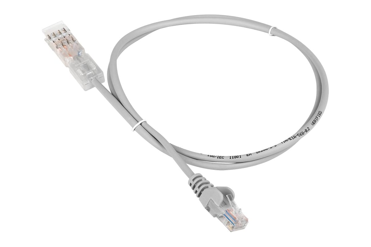 Патч-корд LANMASTER 110 тип-RJ45, 2 пары, UTP, 1.5 м, LAN-45-P2-1.5m ...