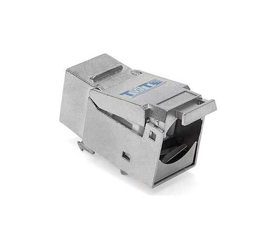 Вставка Keystone TWT RJ-45, категория 6, экранированная, белая, без инструмента, OK45STP/6-WH