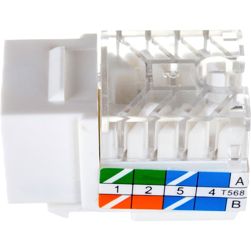 Вставка Keystone TWT RJ-45, категория 6, белая, OK45UTP/6-WH - выгодная ...