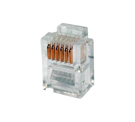 Коннектор телефонный TWT RJ-12 6P6C для розетки, 100 шт. в упаковке PL12-6P6C/100