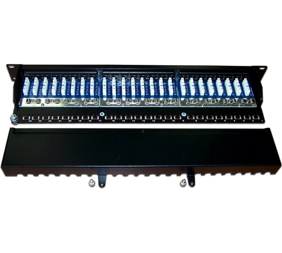 Патч-панель TWT 19, 24 порта RJ-45, категория 5e, STP, 1U, PP24STP