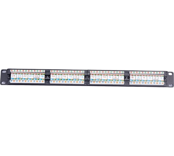 Патч-панель TWT 19 , 24 порта RJ-45, категория 6, UTP, 1U, PP24UTP/6