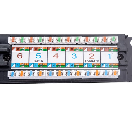 Патч-панель TWT 19 , 24 порта RJ-45, категория 6, UTP, 1U, PP24UTP/6