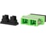 Оптический проходной адаптер Hyperline FA-P11Z-DSC/DSC-N/BK-GN SC/APC-SC/APC, SM, duplex, корпус пластиковый, зеленый, черные колпачки 497450 2