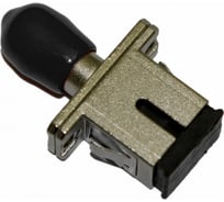 Оптический проходной адаптер Hyperline FA-S11Z-SC/ST-N/BK-SL SC-ST, SM/MM, simplex, корпус металл, черные колпачки 253090