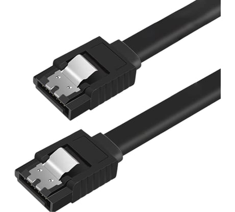 Кабель 5Bites sata v2.0 0.5m black SATA2-750S-BK