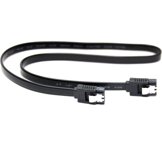 Кабель 5Bites sata v2.0 0.5m black SATA2-750S-BK 1