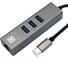 Кабель-адаптер 5Bites usb3.1 3хusb3.0 rj45 1g al grey UA3C-45-12BK 3