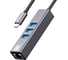 Кабель-адаптер 5Bites usb3.1 3хusb3.0 rj45 1g al grey UA3C-45-12BK 1