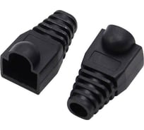 Изолирующий колпачок Ripo для разъемов rj-45, чёрный, диаметр 6,1 мм (по 10 шт.) 003-400025-10