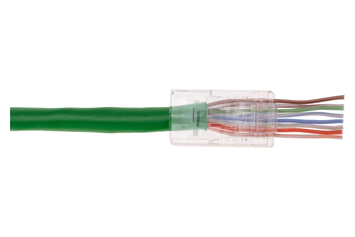 Сквозной разъем REXANT RJ-45(8P8C) под витую пару, UTP, CAT 5e 05-1020 ...