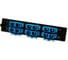 Панель Hyperline FO-FPM-W120H32-12LC-BL для FO-19BX с 12 LC адаптерами, 12 волокон, одномод OS1/OS2, 120x32 мм, адаптеры цвета синий (blue) 47738 1