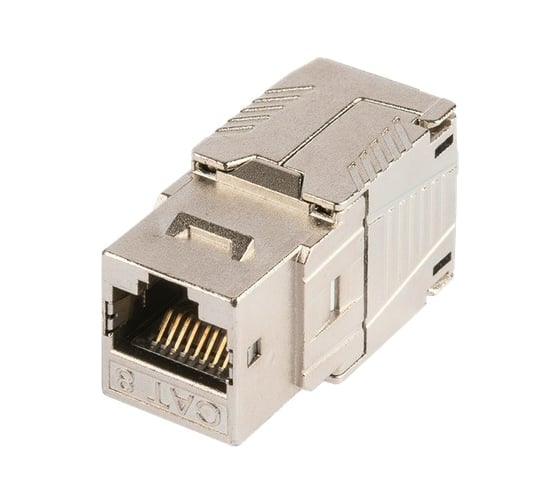 Модуль keystone NIKOMAX кат.8, rj45/8p8c, самозажимной, экран., металлик NMC-KJSI2-BF-MT