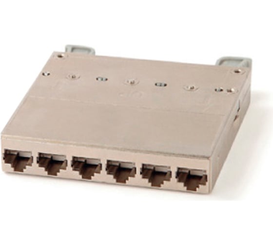 Кассета для медных претерминированных решений Hyperline 6 экранированных портов rj-45 категории 6 235661 1