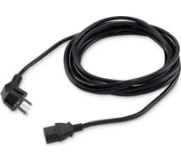 Кабель BURO BU-PCAB-5M-16A IEC C13 Евровилка угловой 5м 1856231 31508145