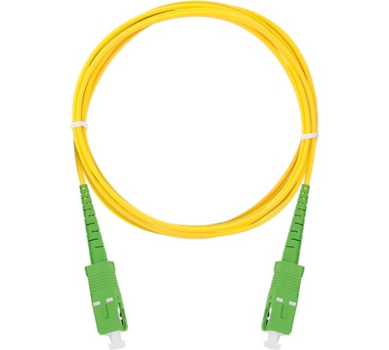 Оптический монтажный шнур NIKOMAX sm 9/125 os2, fc/upc-fc/upc, pvc, 0.9мм, желтый, 2м NMF-PT1S2A0-FCU-FCU-002 1
