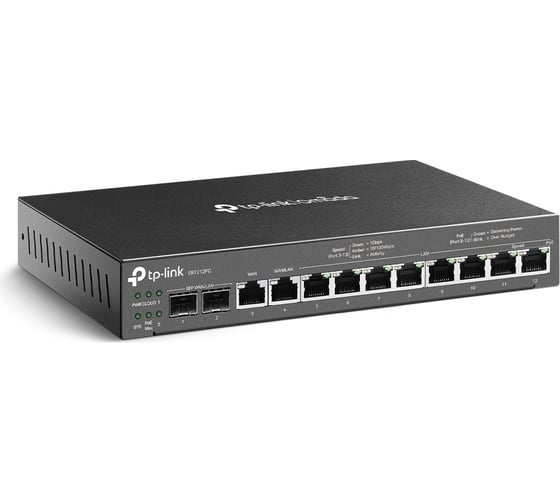 Гигабитный VPN-маршрутизатор TP-Link Omada с портами PoE+ и контроллером ER7212PC