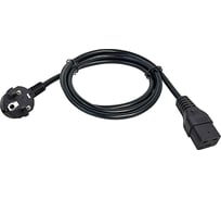 Кабель электропитания ITK pdu 3x1,5 2м c19-schuko PC-C19D-2M