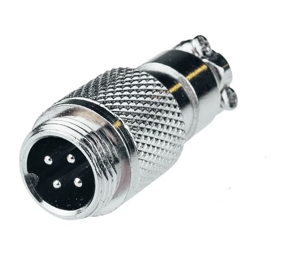 Авиационный разъем Giraffe 4-pin штекер GF-AV4M уп. 10шт gf0360.1 1
