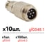 Авиационный разъем Giraffe 6-pin штекер GF-AV6M уп. 10шт gf0548.1 2