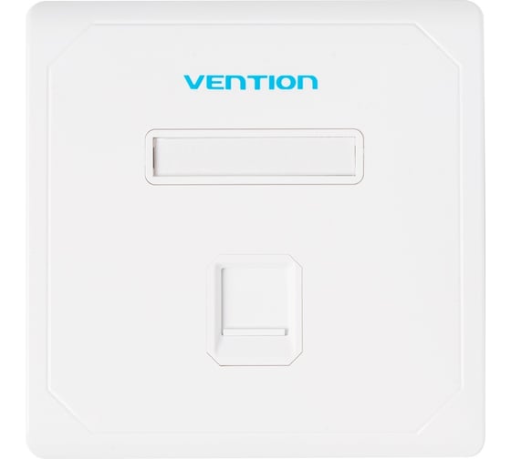 Лицевая настенная панель VENTION (тип 86) под модуль Keystone 1 порт Белая IFDW0
