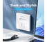 Лицевая настенная панель VENTION (тип 86) под модуль Keystone 1 порт Белая IFDW0 3