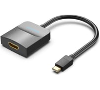 Мультимедиа конвертер VENTION USB Type C M/HDMI F, Черный TDCBB