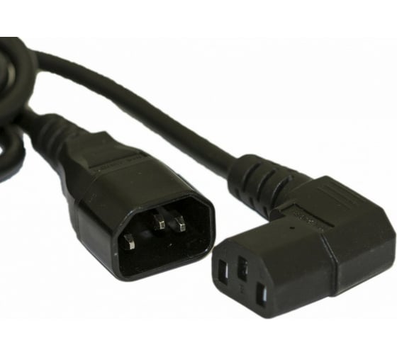 Кабель питания Hyperline PWC-IEC13A-IEC14-1.8-BK монитор-компьютер IEC 320 C13 432091
