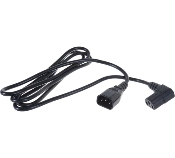 Кабель питания Hyperline PWC-IEC13A-IEC14-1.8-BK монитор-компьютер IEC 320 C13 432091