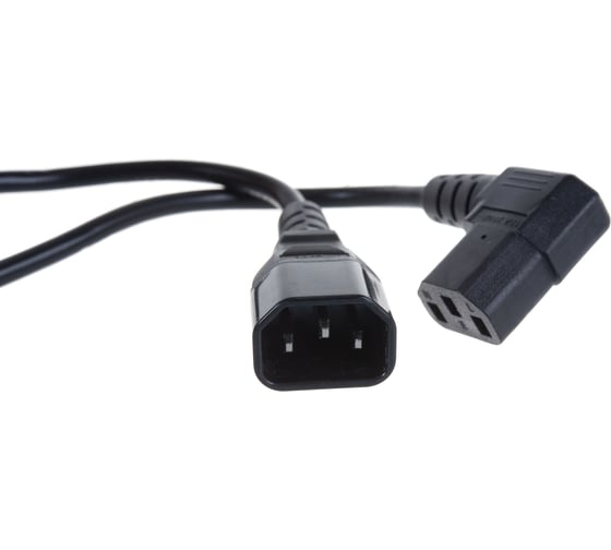 Кабель питания Hyperline PWC-IEC13A-IEC14-1.8-BK монитор-компьютер IEC 320 C13 432091
