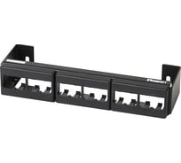 Патч-панель PANDUIT CWPP12WBL настенная модульная Mini-Com со встроенным кронштейном, 12 портов, 228,6 х 44,4 х 63,5 мм 29816