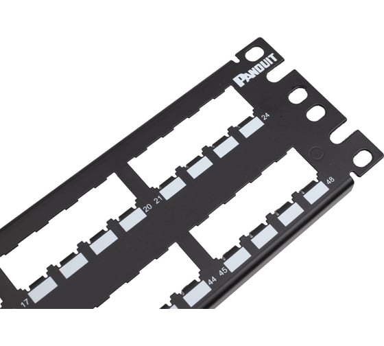 Патч-панель PANDUIT CP48BLY модульная цельнометаллическая Mini-Com 19, 48 портов, 2U 29820