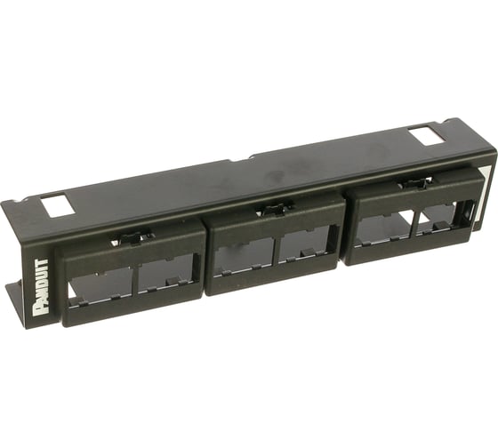 Патч-панель PANDUIT CPP12WBL настенная модульная Mini-Com, 12 портов монтируется на кронштейн WB89D 29817